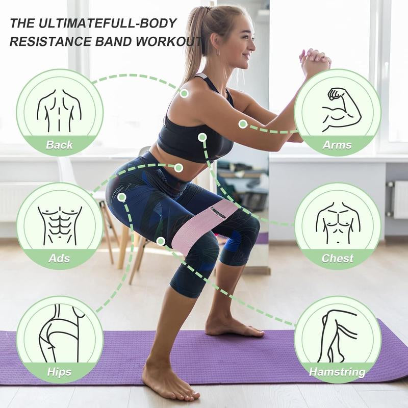 Booty Bands Set, Resistance Bands for Working Out, Exercise Bands for Women and Men and , Stretch Bands for Pilates, Yoga Starter Set